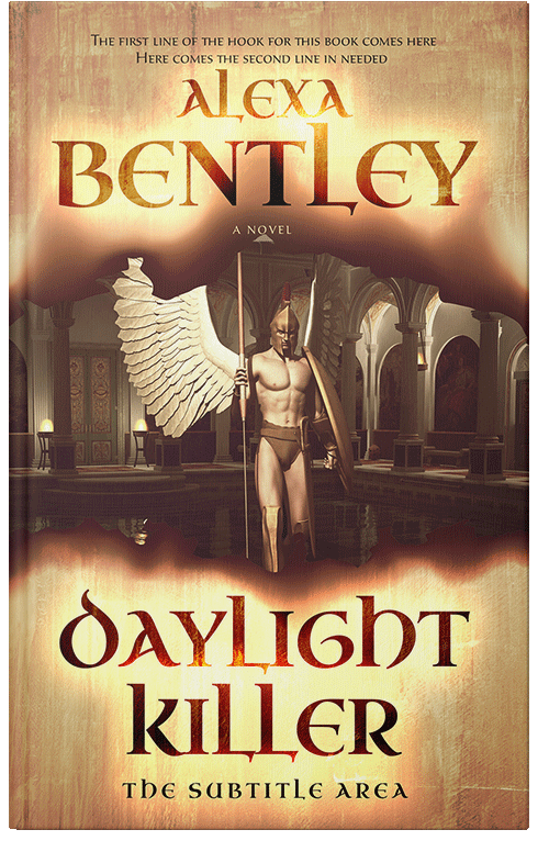 Front view of Premade Fantasy Book Cover - Gold Sand