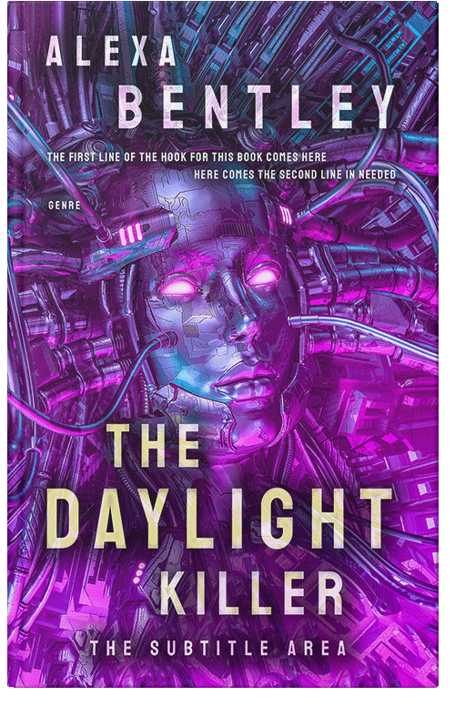 Front view of Premade Science Fiction Book Cover - Honey Flower