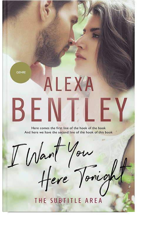 Front view of Satin Linen #9021 - Premade Romance Book Cover | BookCoverZone