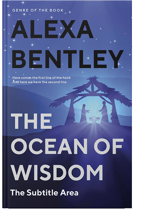 Front view of Chambray #9043 - Premade Religion & Spirituality Book Cover