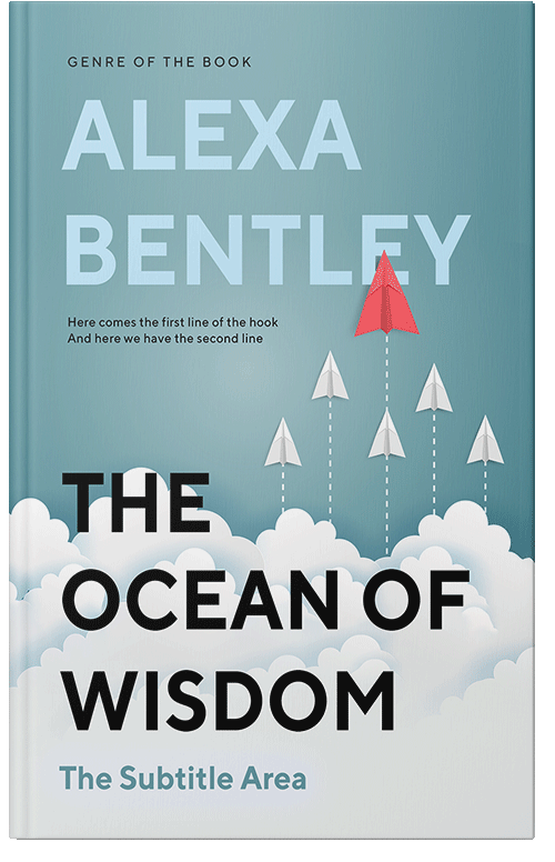 Front view of Premade Business Book Cover - Neptune