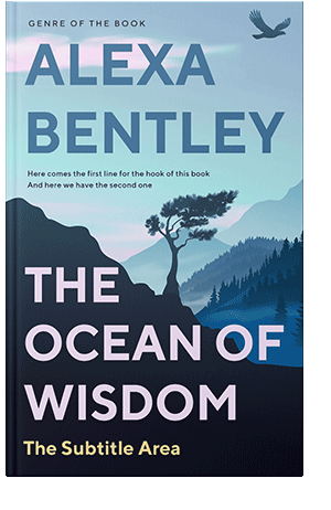 Pre Made Book Cover Nile Blue