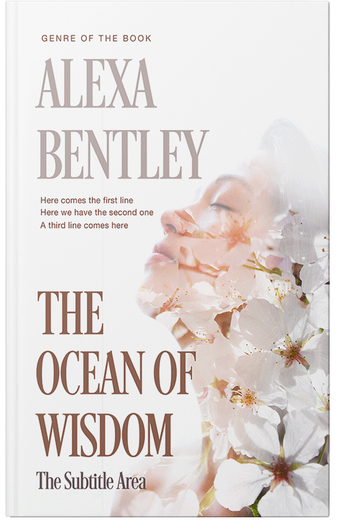 Front view of Premade Health & Mind & Body Book Cover - Pearl Bush