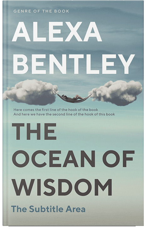 Front view of Powder Ash #9086 - Premade Abstract Book Cover