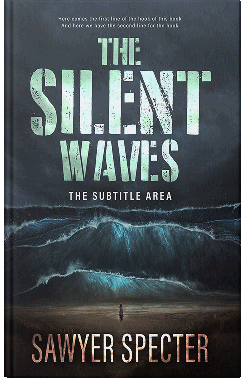 Front view of Premade Apocalyptica Book Cover - Shark