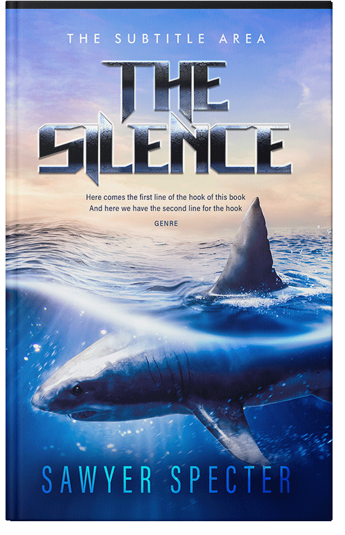 Front view of Premade Action & Adventure Book Cover - Swiss Coffee