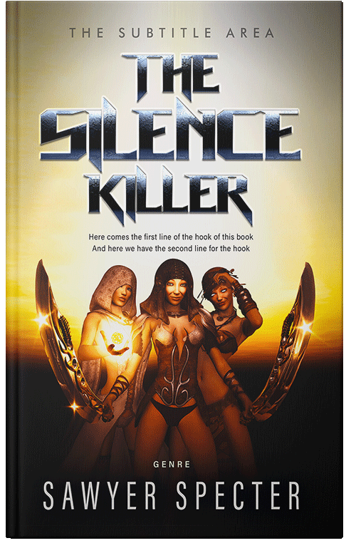 Front view of Cocoa Brown #9117 - Premade Fantasy Book Cover