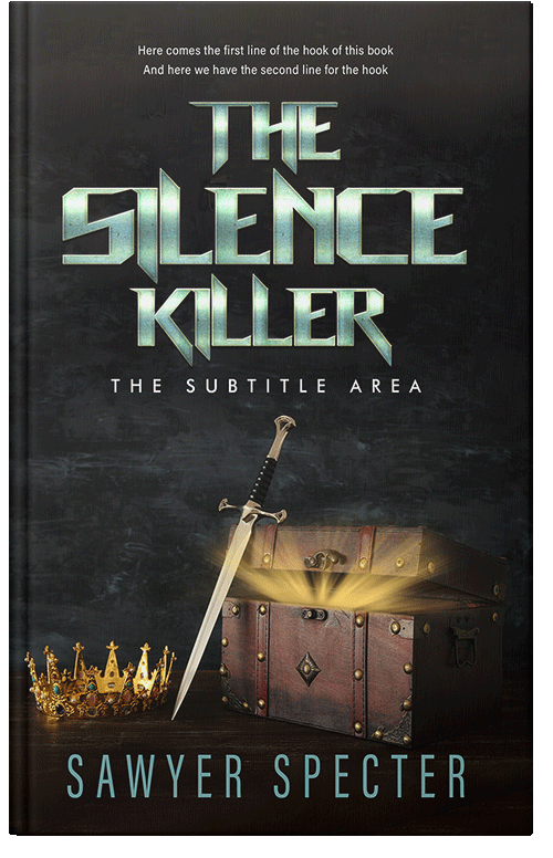 Front view of Cod Gray #9133 - Premade Fantasy Book Cover