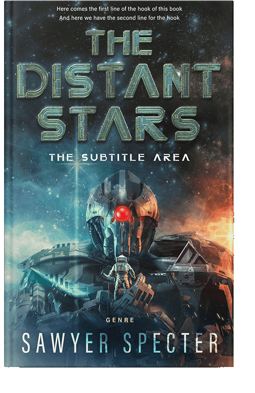 Front view of Outer Space #9135 - Premade Science Fiction Book Cover