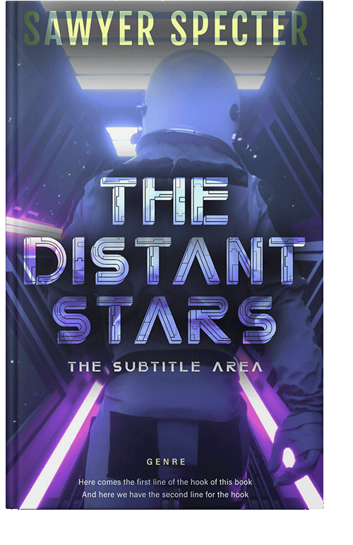 Front view of East Bay #9138 - Premade Science Fiction Book Cover