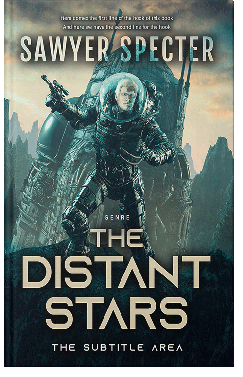 Front view of Premade Science Fiction Book Cover - Te Papa Green