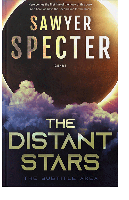 Front view of Sorrell Brown #9145 - Premade Science Fiction Book Cover