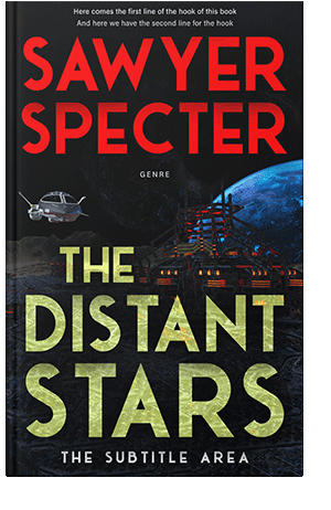 Pre Made Book Cover Red Damask