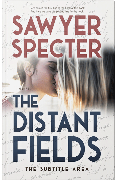 Front view of Premade Romance Book Cover - Oxford Blue