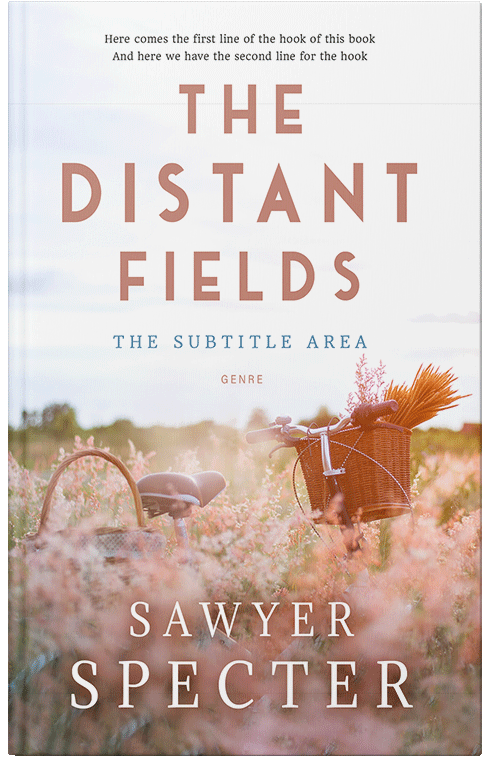 Front view of Oriental Pink #9184 - Premade Romance Book Cover