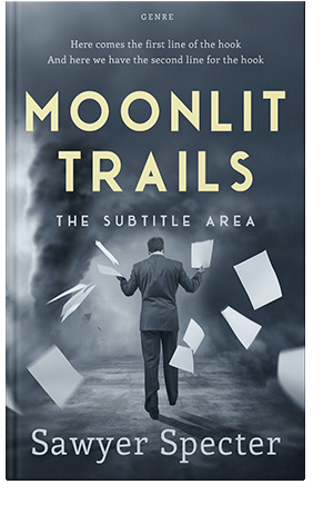 Pre Made Book Cover Oxford Blue