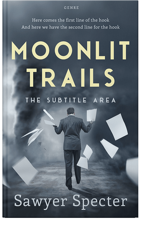 Front view of Oxford Blue #9203 - Premade Apocalyptica Book Cover