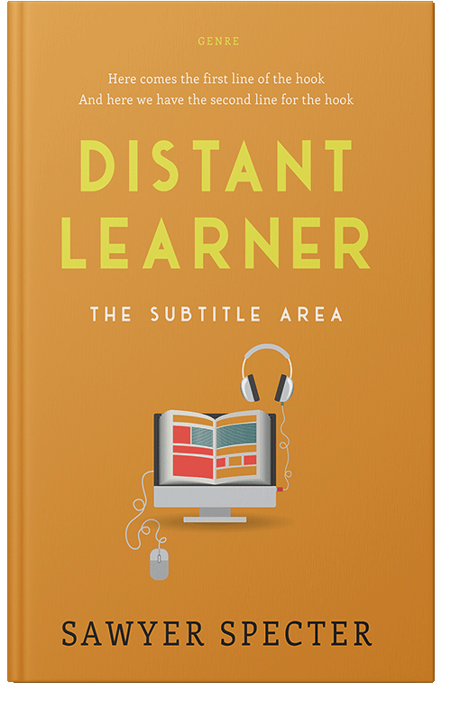 Front view of Fire Bush #9208 - Premade Business Book Cover