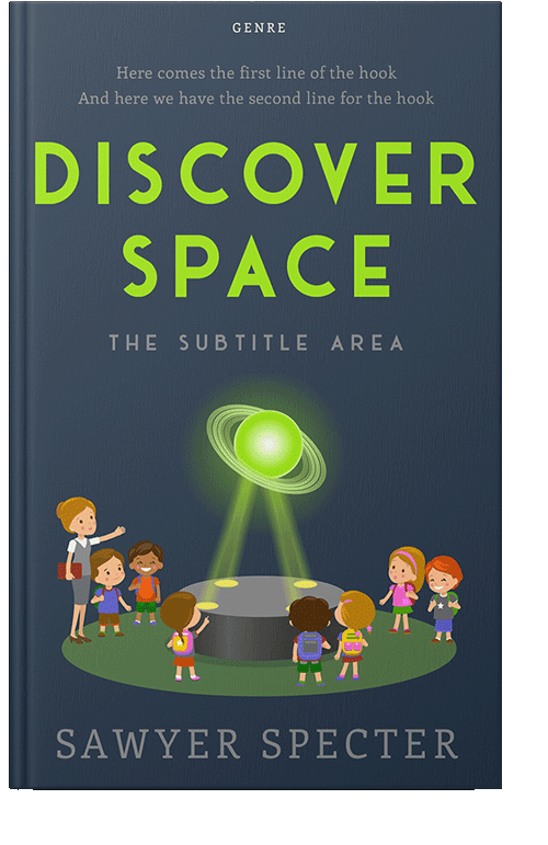 Front view of Limed Spruce #9209 - Premade Education Book Cover