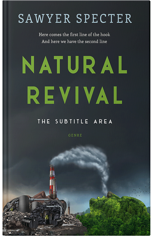 Front view of Outer Space #9219 - Premade Abstract Book Cover