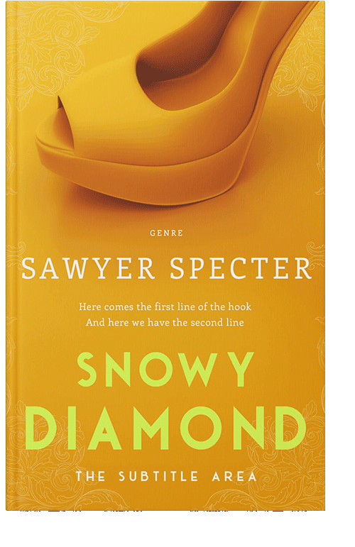 Front view of Gamboge #9221 - Premade Chick Lit Book Cover