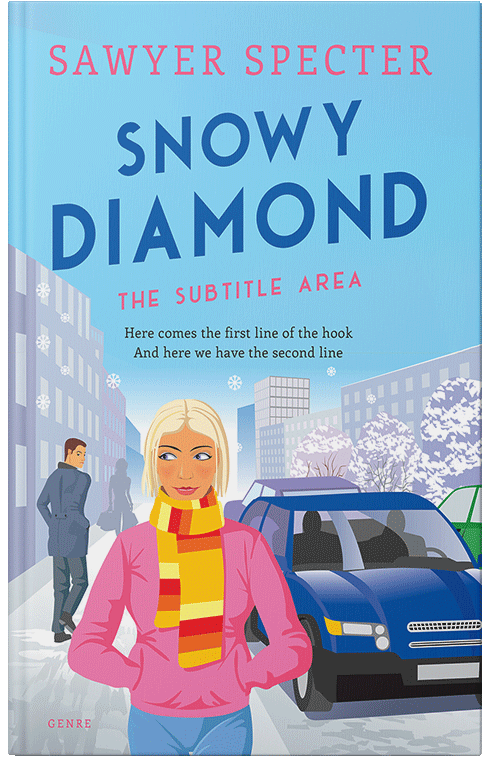 Front view of Premade Teen & Young Adult Book Cover - Cornflower