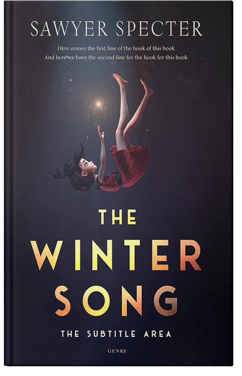 Front view of Premade Surreal Book Cover - Steel Gray