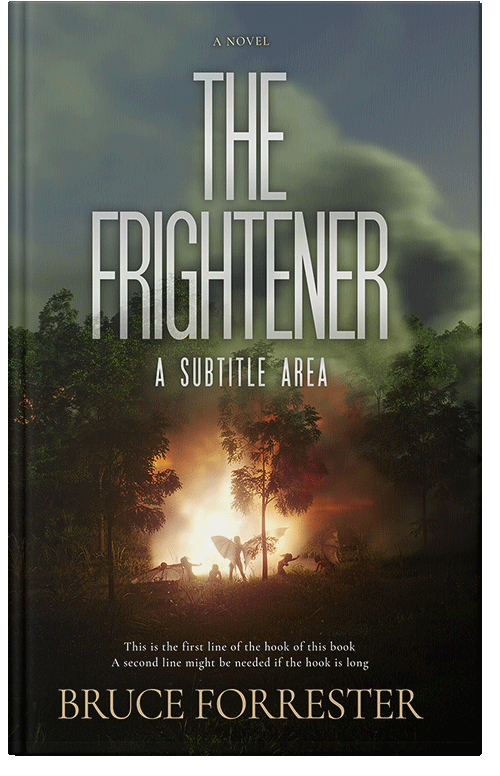 Front view of Premade Horror Book Cover - Rangitoto