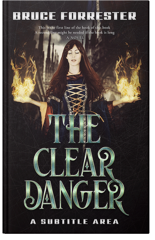 Front view of Chino #9228 - Premade Fantasy Book Cover