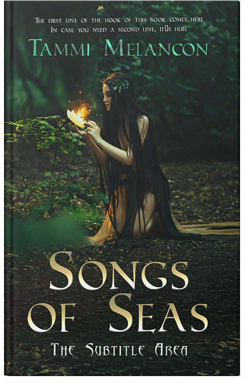 Front view of Premade Fantasy Book Cover - Log Cabin