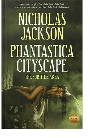 Pre Made Book Cover Black Olive