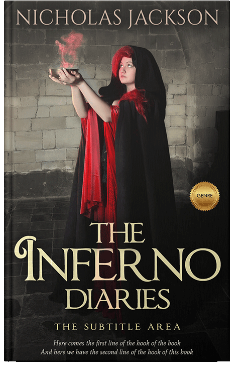 Front view of Brandy Rose #9256 - Premade Fantasy Book Cover