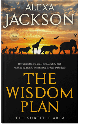 Pre Made Book Cover Old Gold