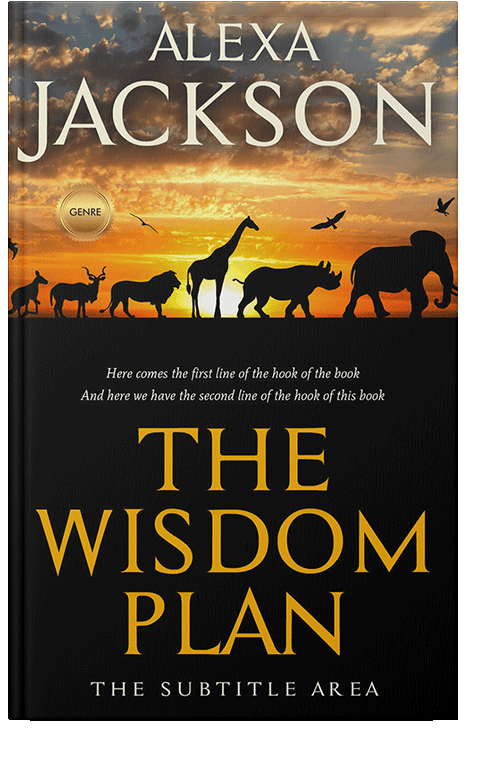 Front view of Old Gold #9268 - Premade Science & Nature Book Cover