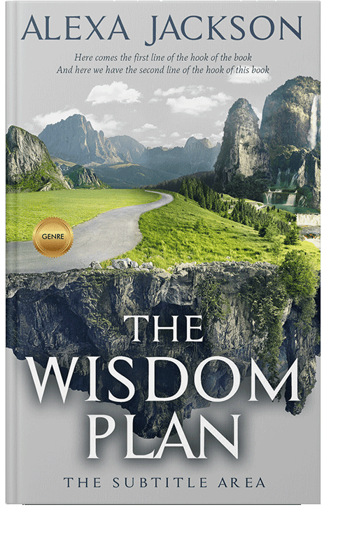 Front view of Gray Nickel #9269 - Premade Surreal Book Cover