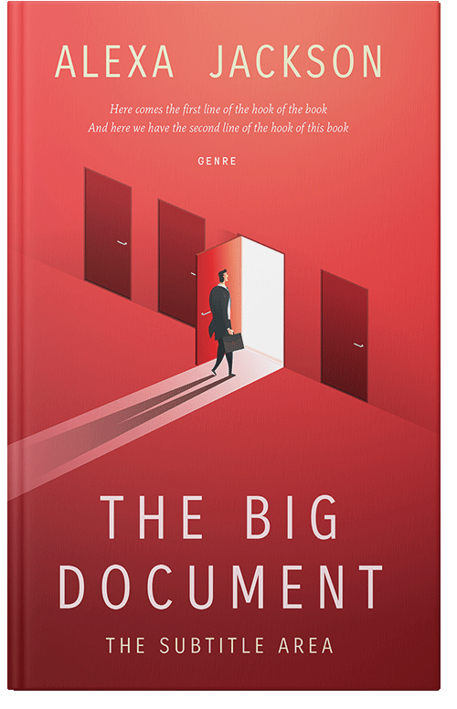 Front view of Premade Mystery & Thriller & Suspense Book Cover - Flush Mahogany