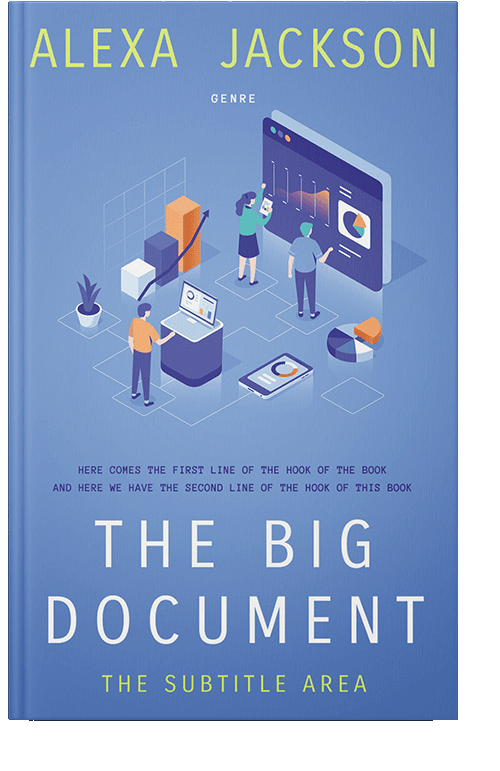 Front view of Danube #9280 - Premade Business Book Cover