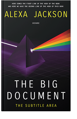 Pre Made Book Cover Ebony