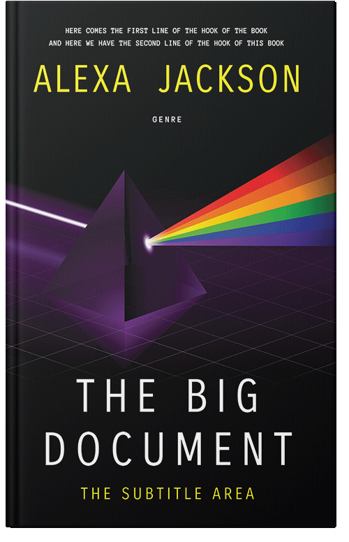 Front view of Premade Science Fiction Book Cover - Ebony