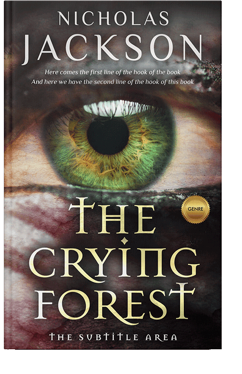 Front view of Cocoa Brown #9283 - Premade Horror Book Cover