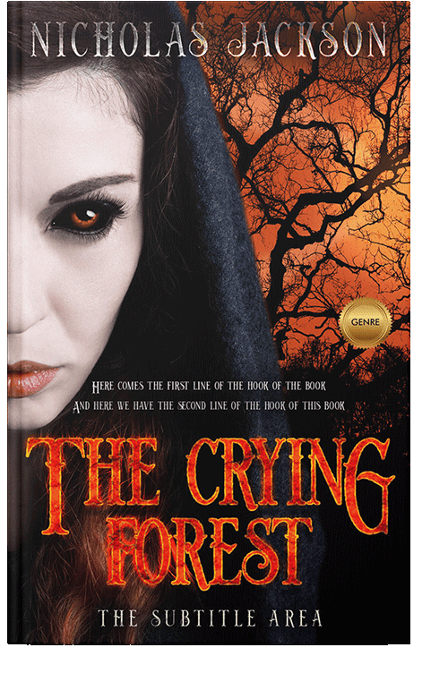 Front view of Gondola #9287 - Premade Horror Book Cover