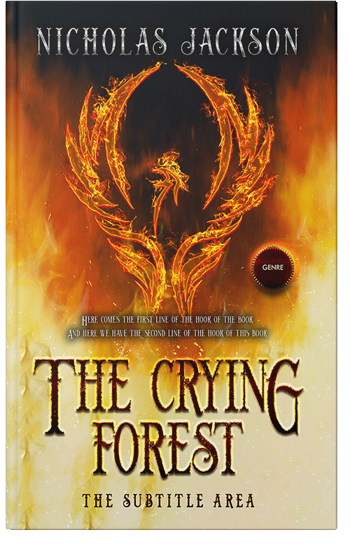 Front view of Premade Fantasy Book Cover - Coffee Bean