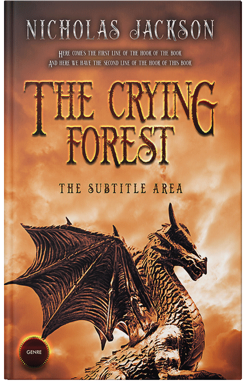 Front view of Eclipse #9290 - Premade Fantasy Book Cover