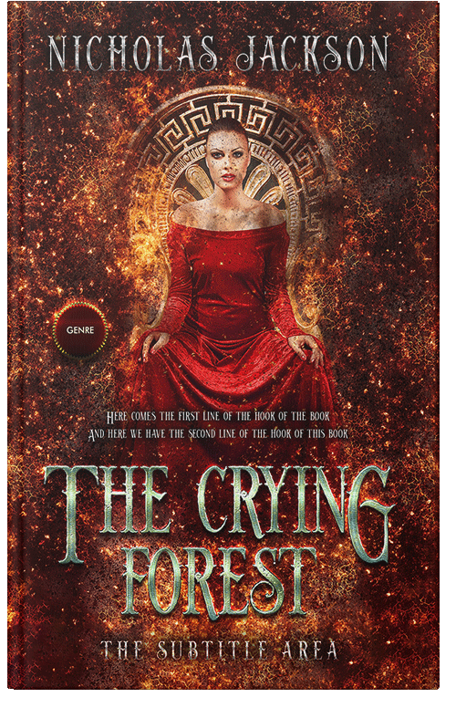 Front view of Paco #9293 - Premade Fantasy Book Cover