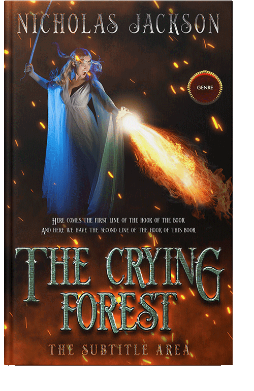 Front view of Whiskey #9294 - Premade Fantasy Book Cover