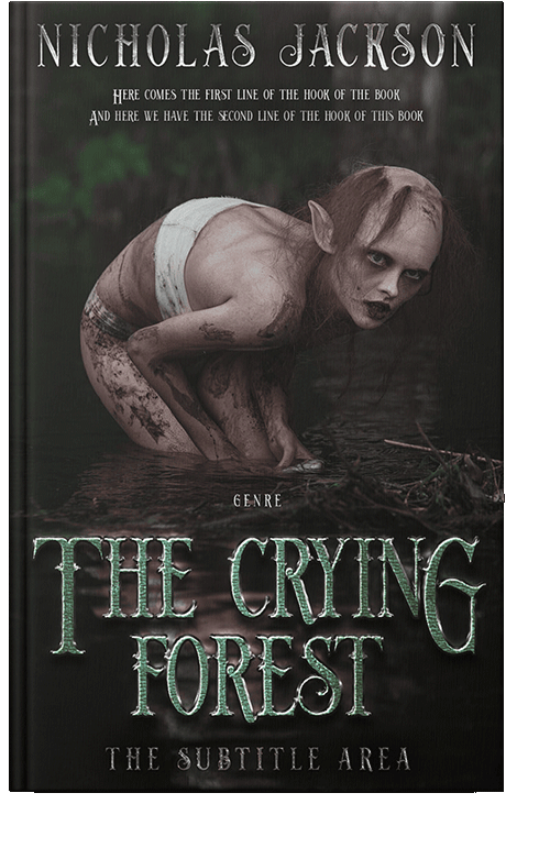 Front view of Zeus #9296 - Premade Fantasy Book Cover