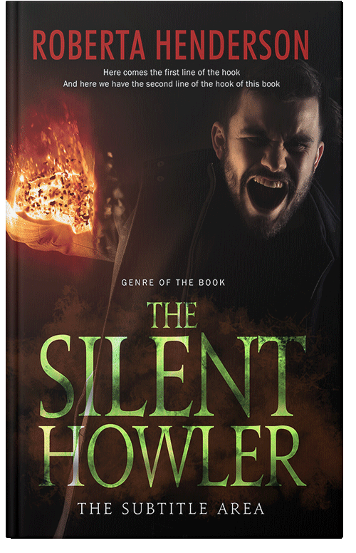 Front view of Crowshead #9319 - Premade Fantasy Book Cover