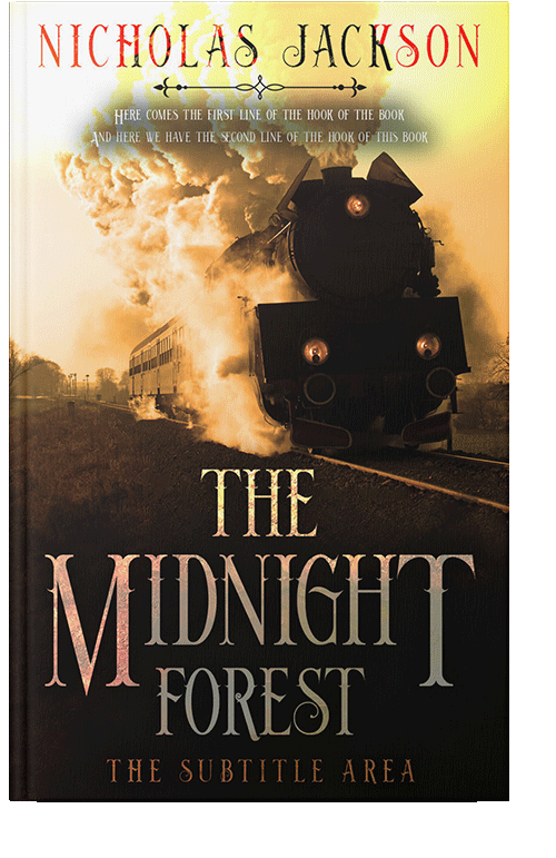 Front view of Eternity #9337 - Premade Historical Book Cover