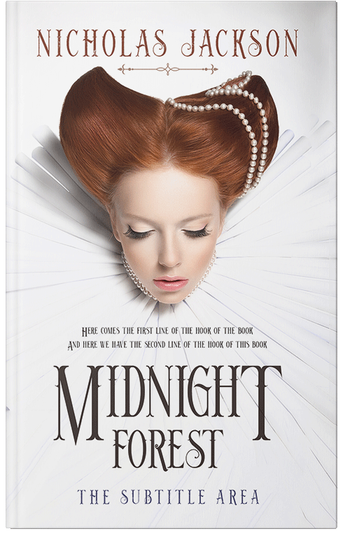 Front view of Premade Historical Book Cover - Saddle