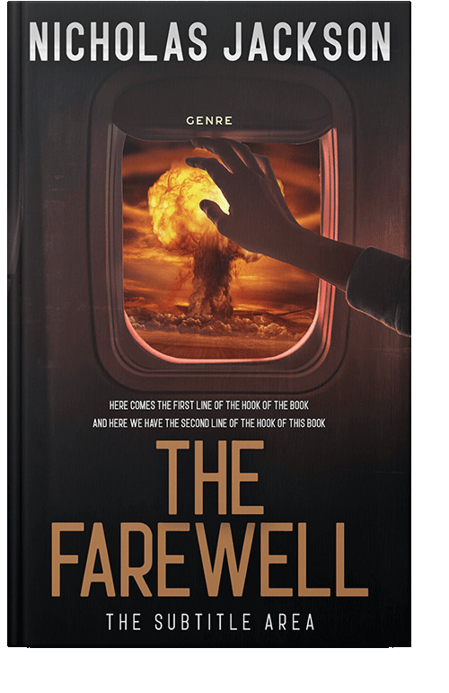 Front view of Cocoa Brown #9340 - Premade Apocalyptica Book Cover